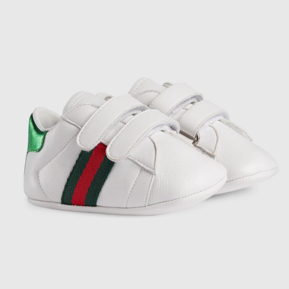 AUTHENTIC GUCCI BABY ACE LEATHER SNEAKER 16